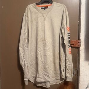 HAWX MEN'S FR LOGO LONG SLEEVE WORK T-SHIRT